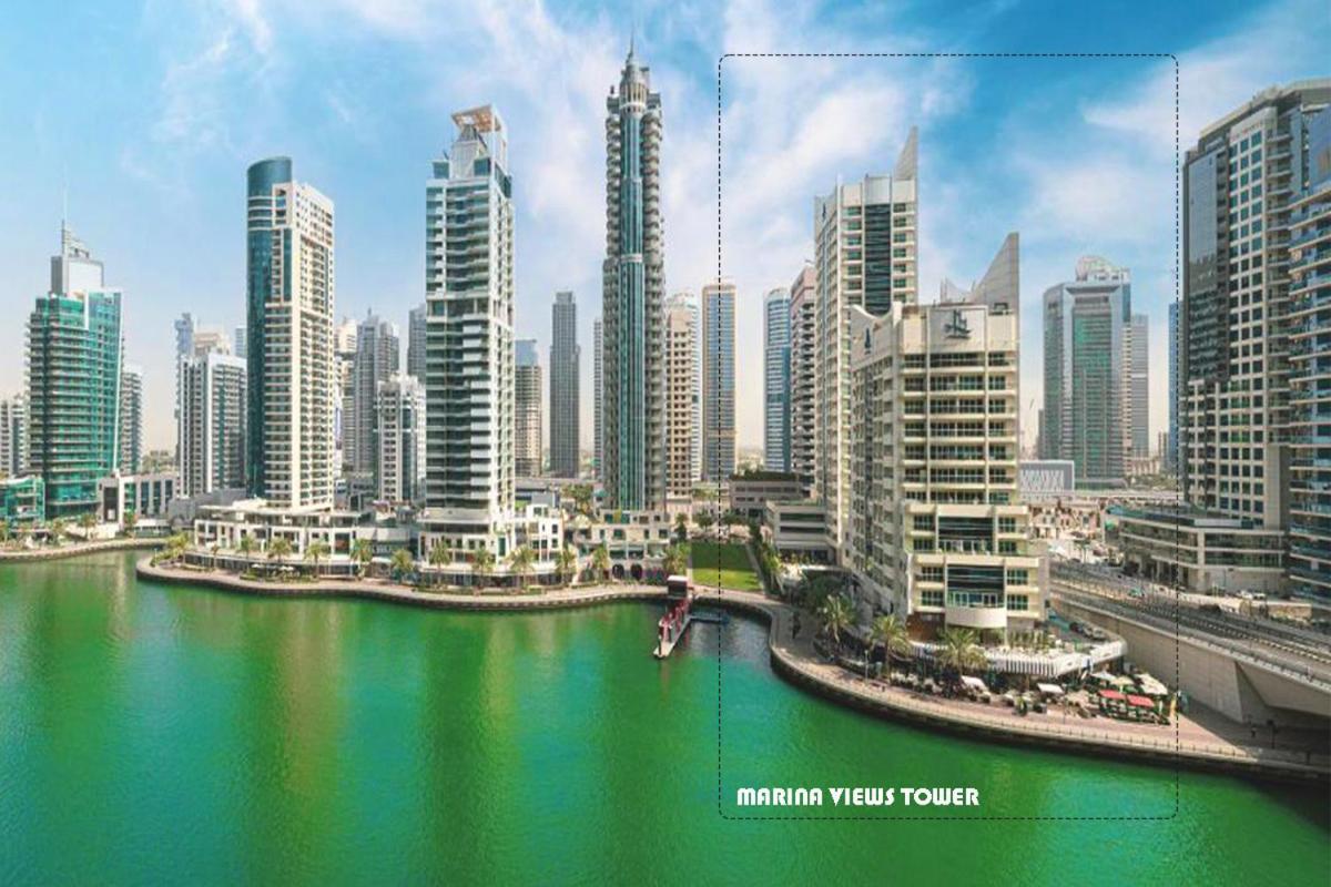 Full Sea View With Balcony - Studio Apartment - 10 Min To Jbr - Дубай Экстерьер фото